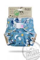 Fluffy Organic Maxi/Night Beren op de Maan Klittenband Petit Lulu