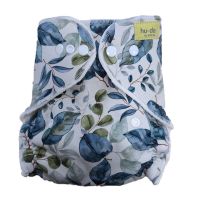 Hu-Da Nigth diaper Green Leaves Snaps