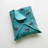 Zebras on Dark Mint Pocket Preflat