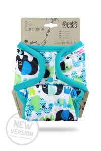 SIO Compleet Olifantjes Blauw Drukknoopjes Petit Lulu