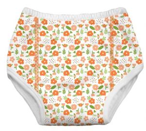 Oefenbroekje Soft Oranje Bloemen Alvababy