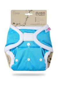 Blauw One Size overbroekje Petit Lulu met klittenband